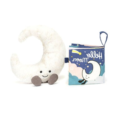 Hello Moon Fabric Book and Amuseables Moon Medium