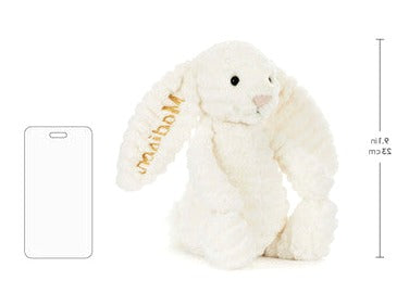 Personalised Bashful Luxe Bunny Nimbus