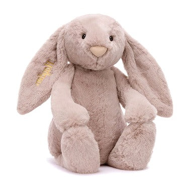 Personalised Bashful Luxe Bunny Rosa Huge