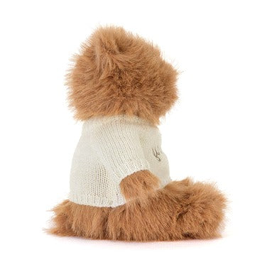 Bartholomew Bear Bouffant with Personalized Cream Jumper