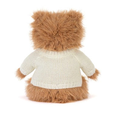 Bartholomew Bear Bouffant with Personalized Cream Jumper