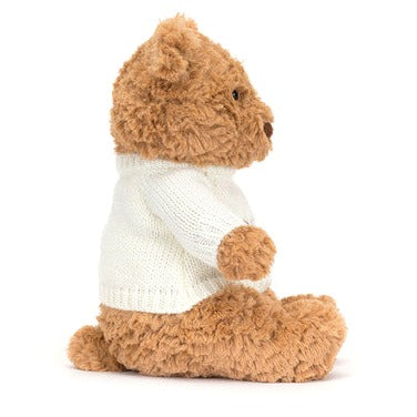 Bartholomew Bear with Personalised Cream Jumper