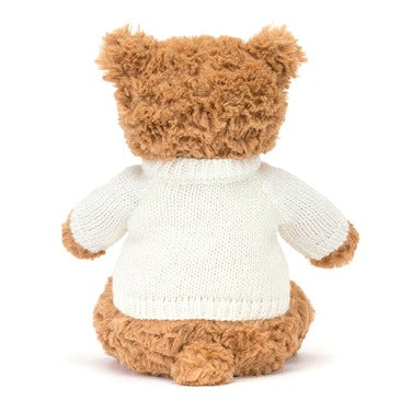 Bartholomew Bear with Personalised Cream Jumper