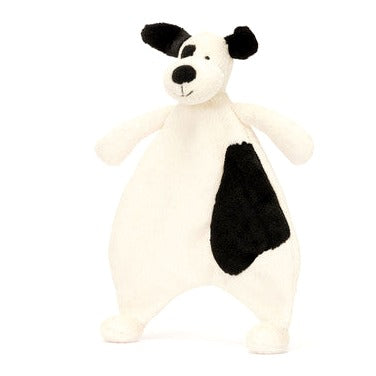 Bashful Black & Cream Puppy Comforter