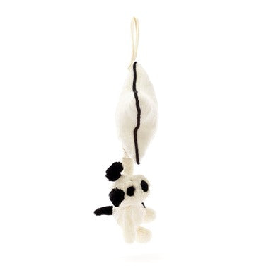 Bashful Black & Cream Puppy Musical Pull