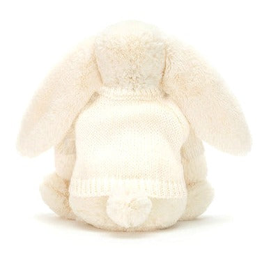 Bashful Cream Bunny with Personalised Cream Jumper