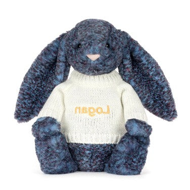 Hopscone Luxe Bunny with Personalised Cream Jumper