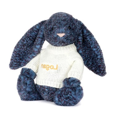 Hopscone Luxe Bunny with Personalised Cream Jumper