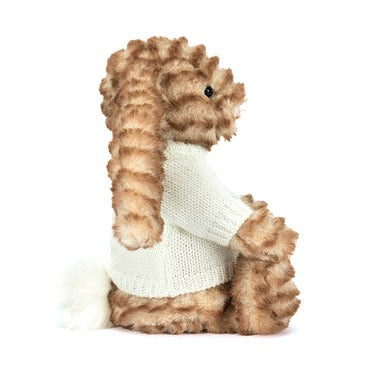 Bashful Luxe Bunny Juniper with Personalised Cream Jumper
