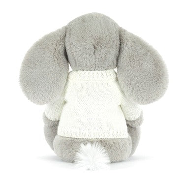 Bashful Luxe Elephant Thuddeus with Personalised Cream Jumper