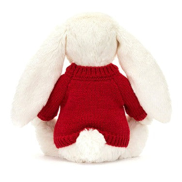 Bashful Twinkle Bunny with Personalised Red Jumper