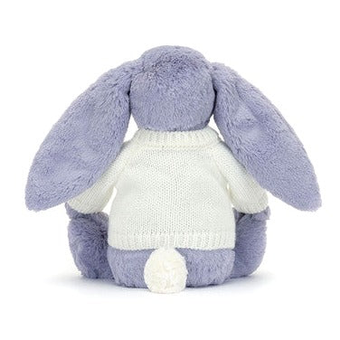 Bashful Viola Bunny with Personalised Cream Jumper