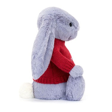Bashful Viola Bunny with Personalised Red Jumper