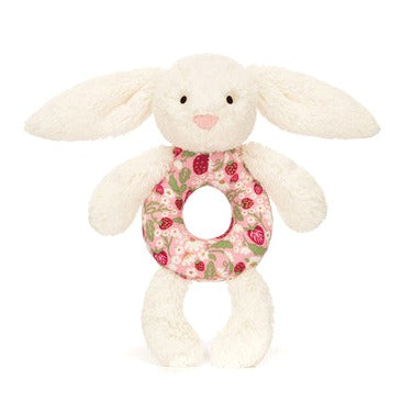 Blossom Cream Bunny 'Berry' Ring Rattle