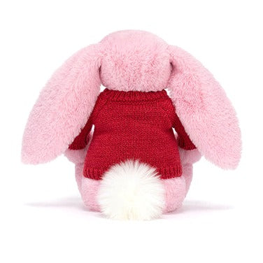 Blushkin Blossom Luxe Bunny with Personalised Red Jumper