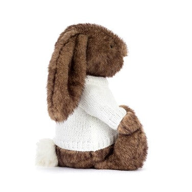 Hoppleston Luxe Bunny with Personalised Cream Jumper