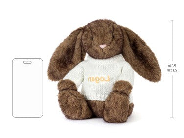 Hoppleston Luxe Bunny with Personalised Cream Jumper