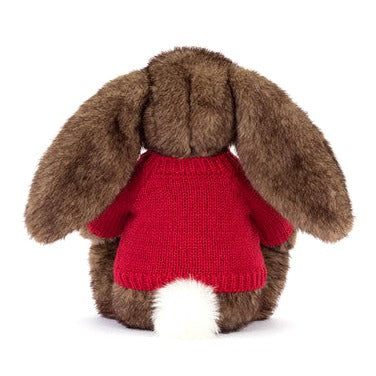 Hoppleston Luxe Bunny with Personalised Red Jumper