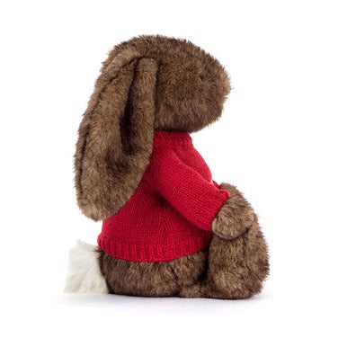 Hoppleston Luxe Bunny with Personalised Red Jumper