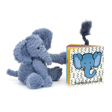 If I Were An Elephant Board Book and Fuddlewuddle Elephant Medium