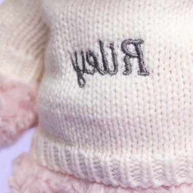 Leola Bear with Personalized Cream Jumper