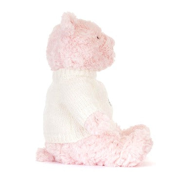 Leola Bear with Personalized Cream Jumper