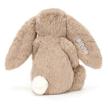 Personalised Bashful Beige Bunny Medium