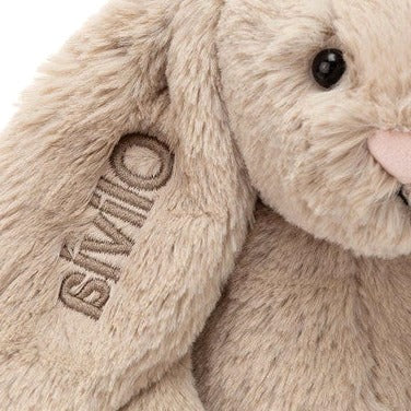 Personalised Bashful Beige Bunny Medium