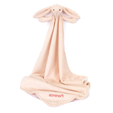 Personalised Bashful Blush Bunny Blankie