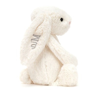 Personalised Bashful Cream Bunny Medium