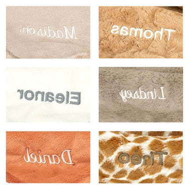 Personalised Bashful Giraffe Blankie