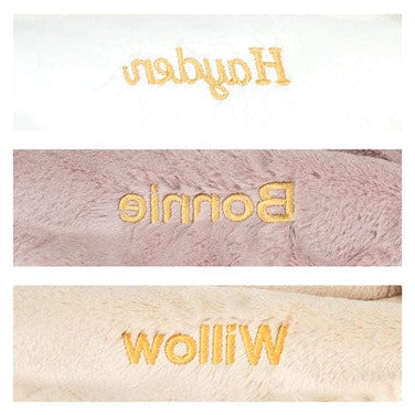 Personalised Bashful Luxe Bunny Luna Blankie