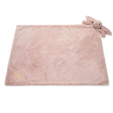 Personalised Bashful Luxe Bunny Rosa Blankie