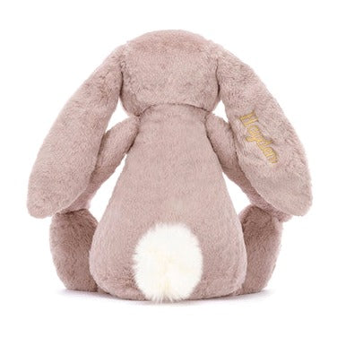 Personalised Bashful Luxe Bunny Rosa Huge
