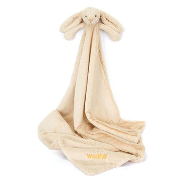 Personalised Bashful Luxe Bunny Willow Blankie