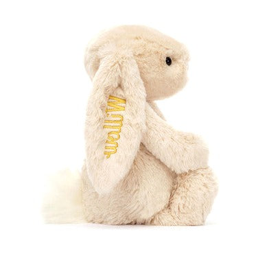 Personalised Bashful Luxe Bunny Willow Medium