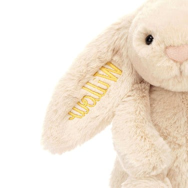 Personalised Bashful Luxe Bunny Willow Medium