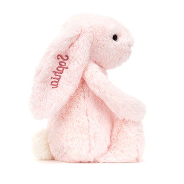 Personalised Bashful Pink Bunny Medium