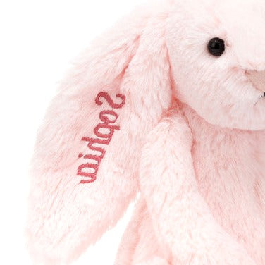 Personalised Bashful Pink Bunny Medium