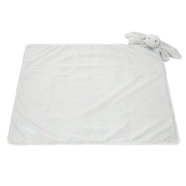 Personalised Bashful Silver Bunny Blankie