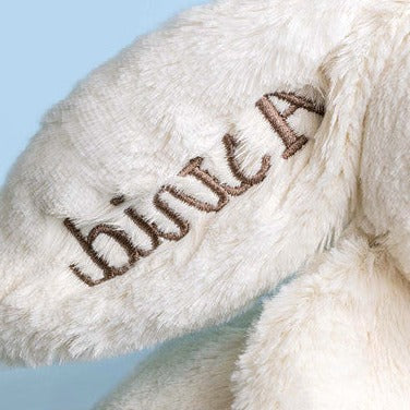 Personalised Cream Bunny with Star