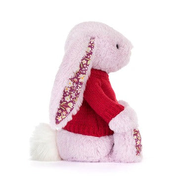 Thistlepop Blossom Luxe Bunny with Personalised Red Jumper