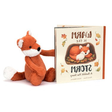 Warm in the Storm Book and Bashful Fox Cub Medium