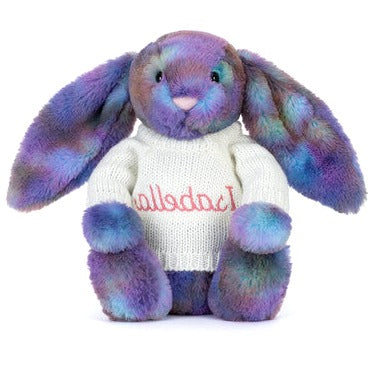 Zodihop Luxe Bunny with Personalised Cream Jumper