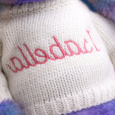 Zodihop Luxe Bunny with Personalised Cream Jumper