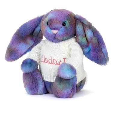 Zodihop Luxe Bunny with Personalised Cream Jumper